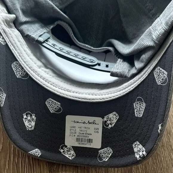 NWT Travis Mathew Hat Trick Snapback Hat Quiet Storm Gray One Size Adjustable - Picture 3 of 4